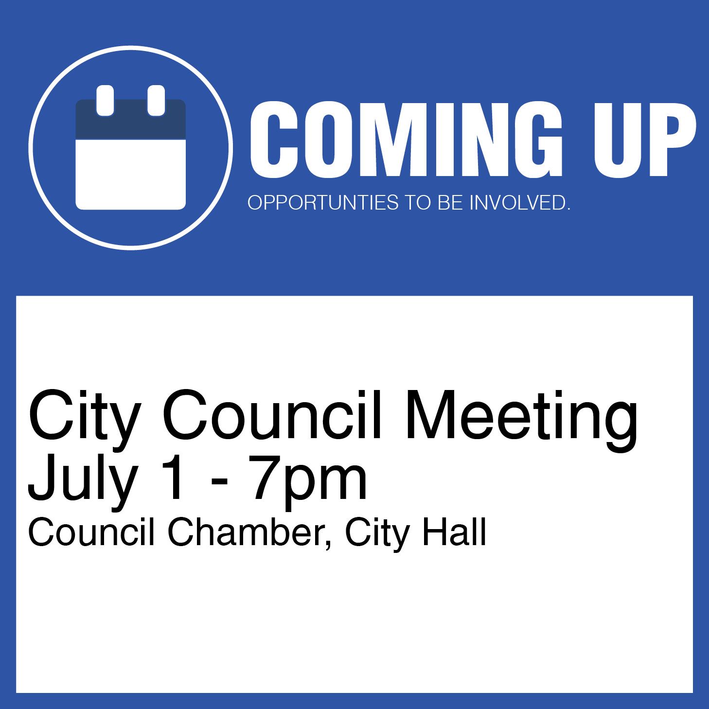 City Council July 1, 2019